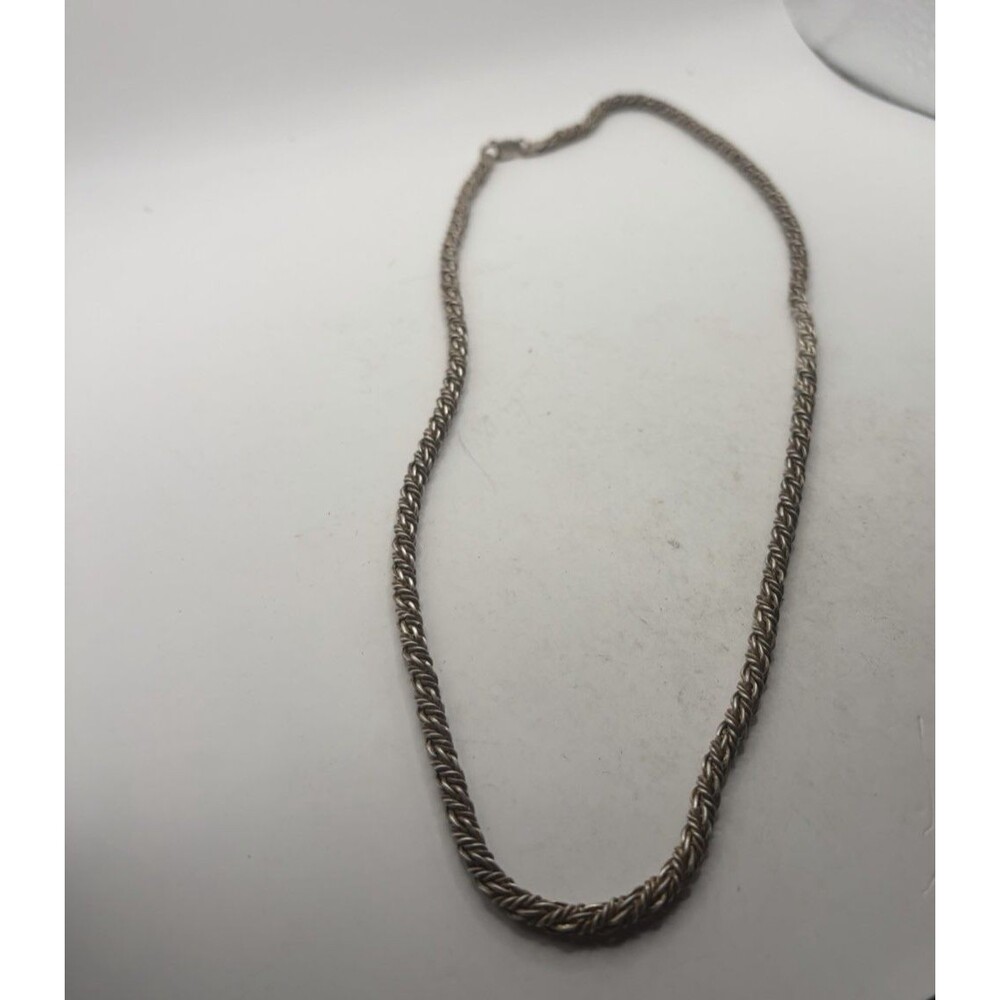 vintage unisex 925 Sterling Silver Stamped Italy 20" necklace